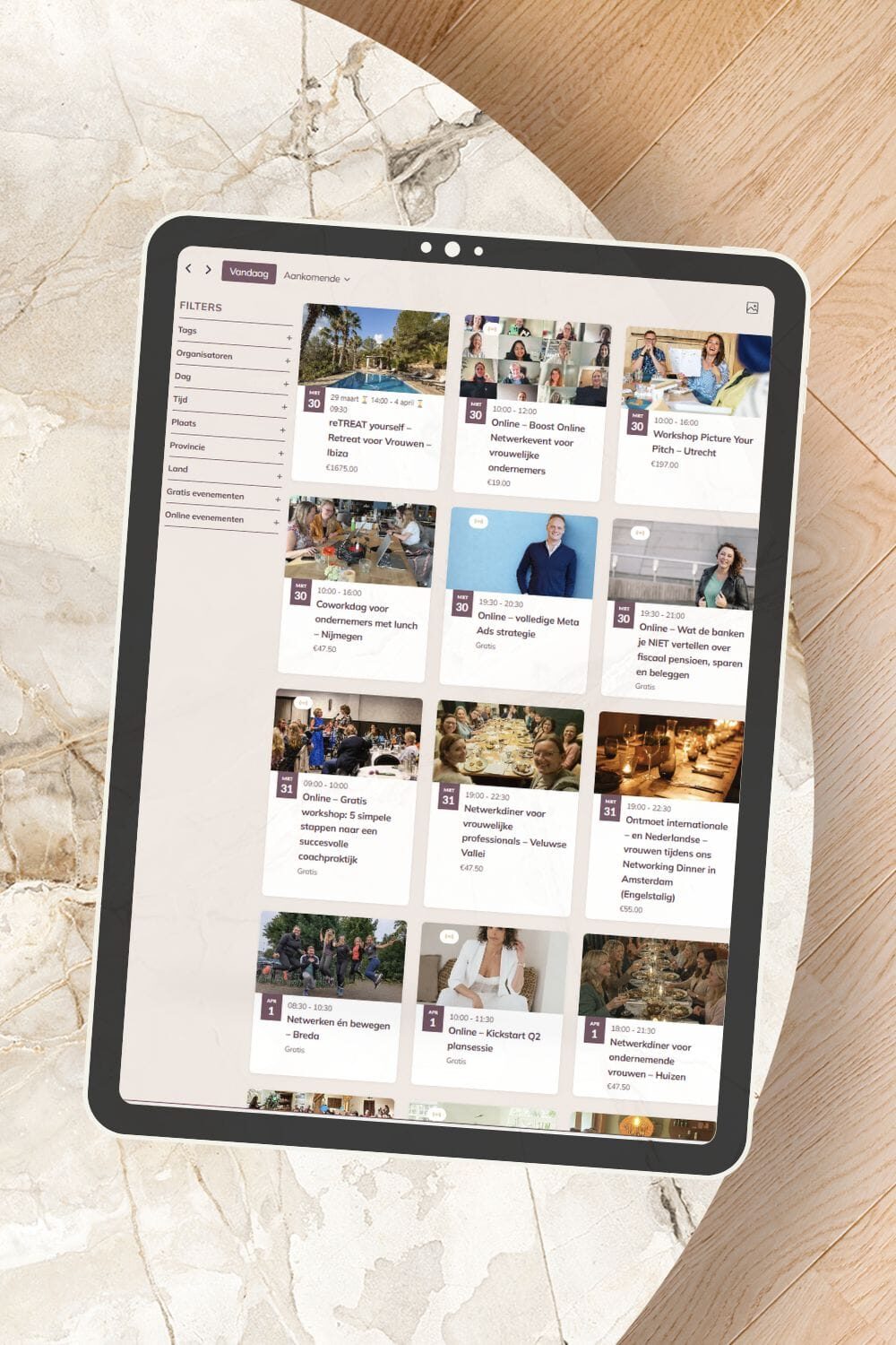 Zakelijke evenementen agenda - netwerk agenda nederland